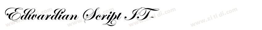 Edwardian Script IT字体转换